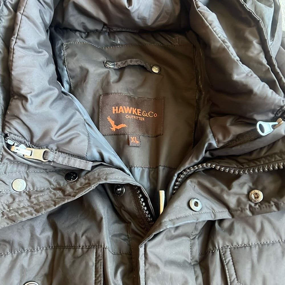 Hawke & Co Men's Heavyweight 2 in 1 Brown Winter Parka‎ Coat Size XL